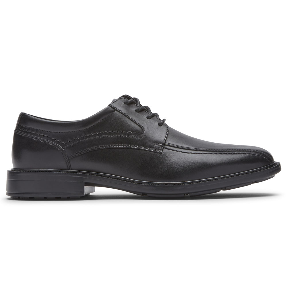 Rockport Mens Oxfords Black - Parsons Bike Toe - UK 456-PJVTDZ